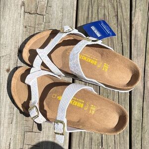 Birkenstock Women's Iridescent White Sandals